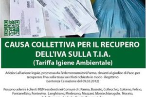 FEDERCONSUMATORI PARMA: iniziativa pubblica su causa collettiva per il recupero della TIA