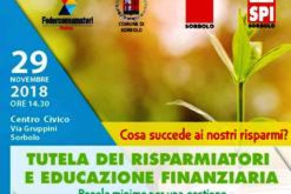 Quali sono le regole minime per una gestione corretta dei nostri risparmi? Un incontro pubblico aiuta a capirne di più