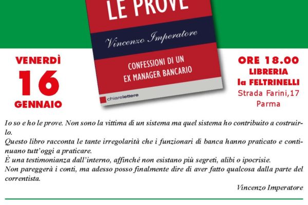 “IO SO E HO LE PROVE” alla Feltrinelli