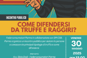 COME DIFENDERSI DA TRUFFE E RAGGIRI: il 30 maggio incontro pubblico