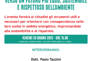 “Verso un futuro più equo, sostenibile e rispettoso dell’ambiente”: venerdì 20 giugno appuntamento con CONSUMATORI ILLUMINATI
