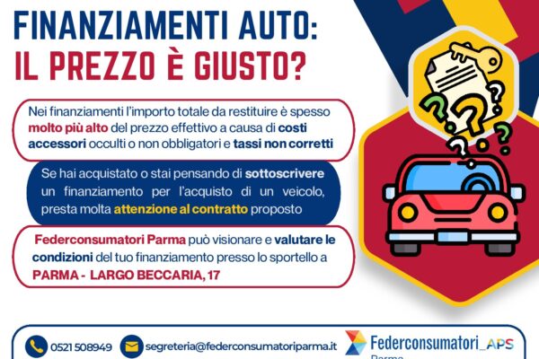 Finanziamenti auto, il prezzo è giusto?