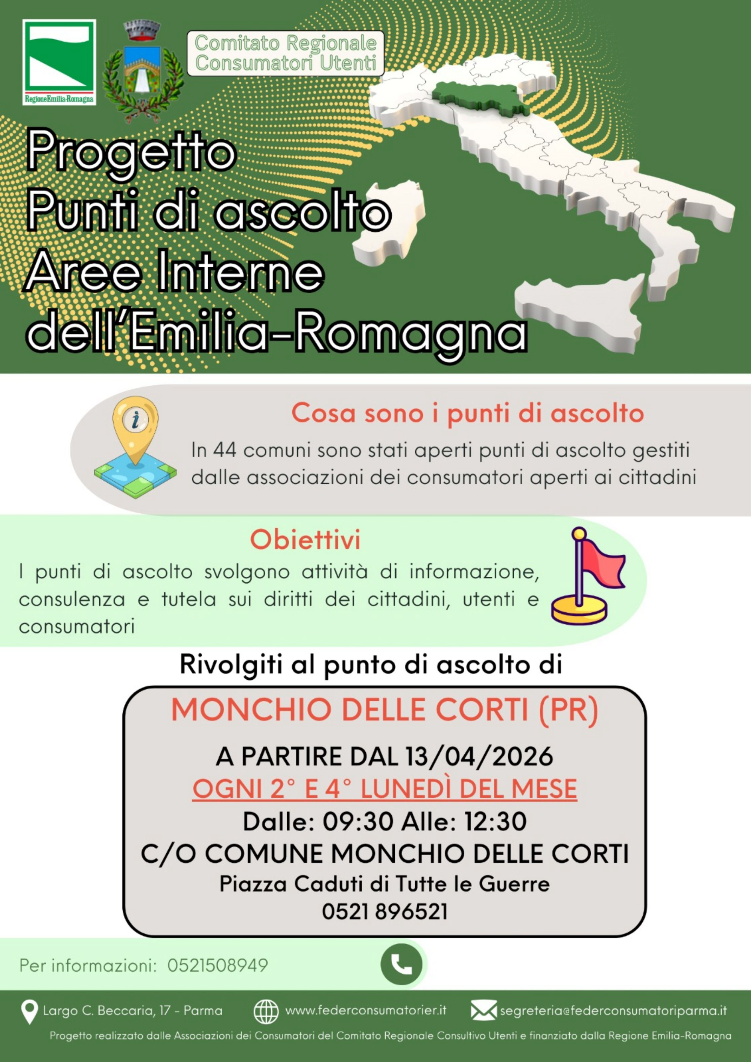 Al momento stai visualizzando APRE A MONCHIO DELLE CORTI IN PUNTO DI ASCOLTO PER I CONSUMATORI
